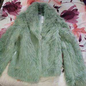 Faux fur coat